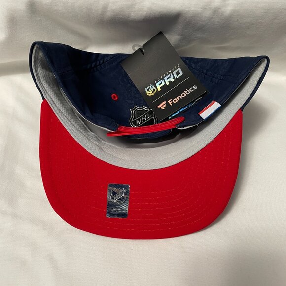 New York Rangers Fanatics Pro Rink Snapback Hat Mens One Size Blue Red - Picture 4 of 4